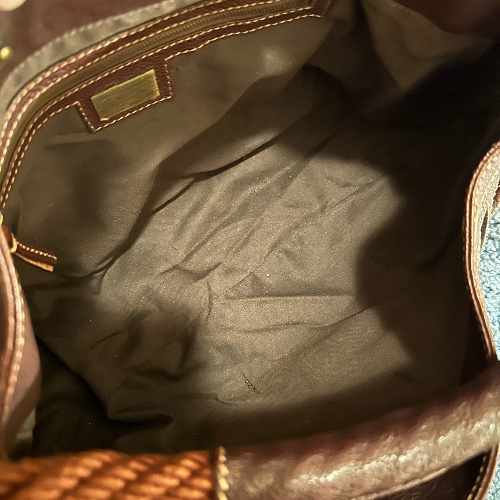 Fendi leather and suede brown handbag - Picture 8 of 9